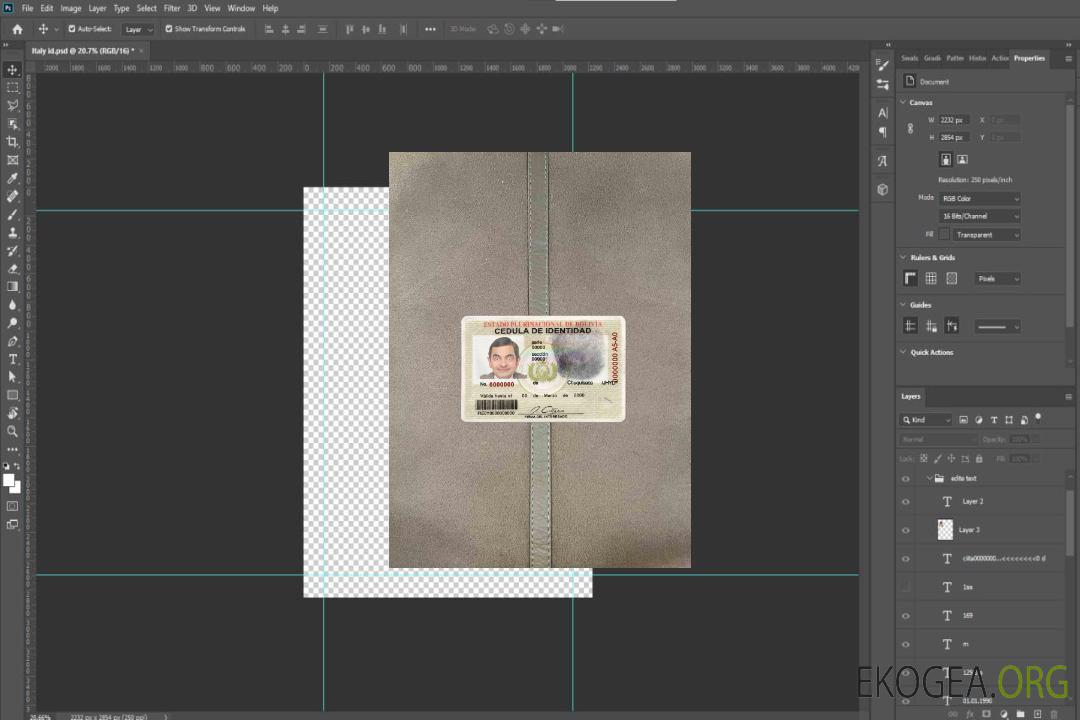 Photolook d'identité de Bolivie AVANT template Photolook d'identité de Bolivie AVANT template